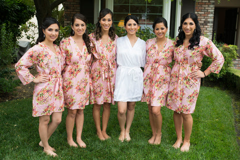 Pink Bridesmaids Robes