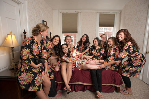 Black Bridesmaids Robes