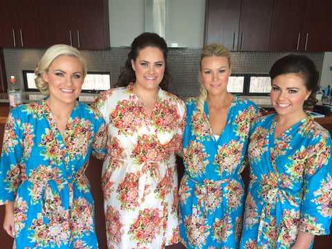 Blue Bridesmaids Robes
