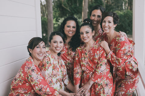 Red Bridesmaids Robes