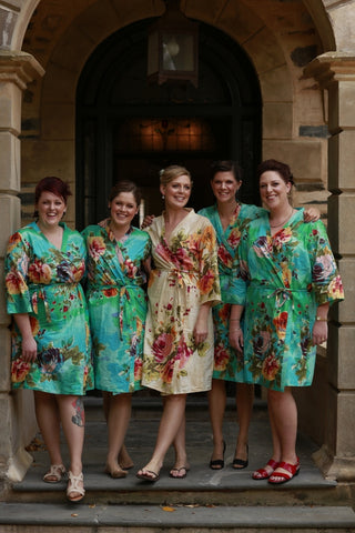 Teal Bridesmaids Robes