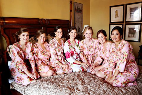 Pink Bridesmaids Robes