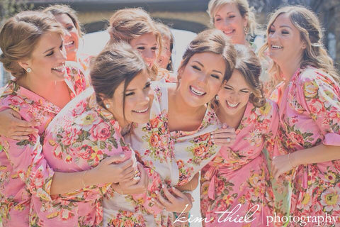 Dark Pink Bridesmaids Robes