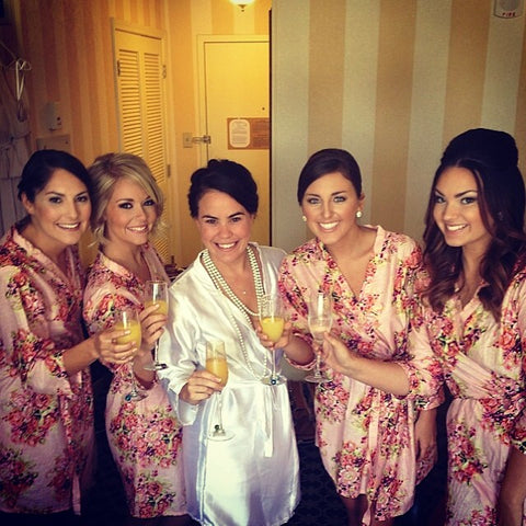 Pink Bridesmaids Robes