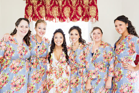 Gray Bridesmaids Robes