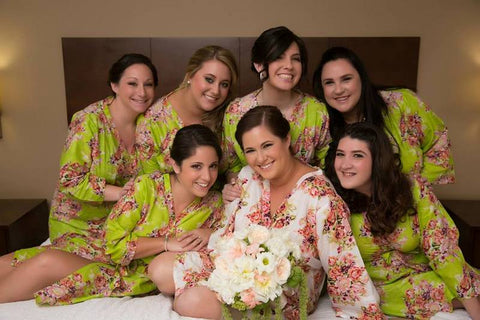 Green Bridesmaids Robes