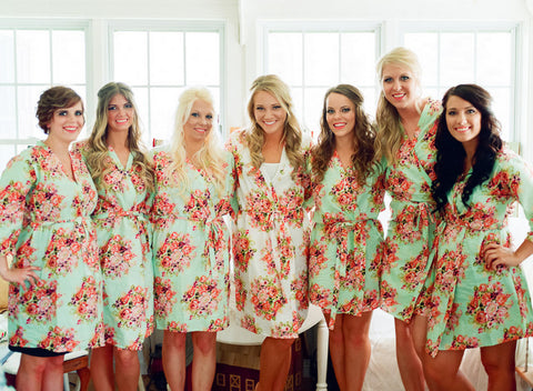Mint Bridesmaids Robes