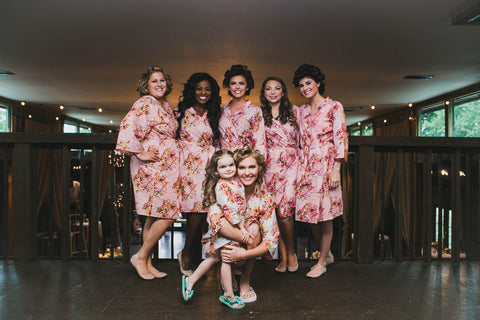 Pink Bridesmaids Robes