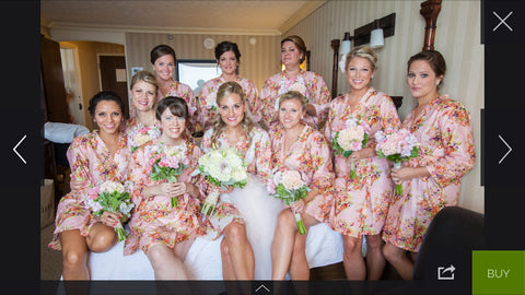 Pink Bridesmaids Robes