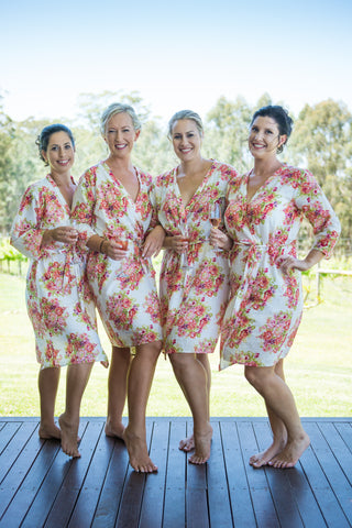 White Bridesmaids Robes