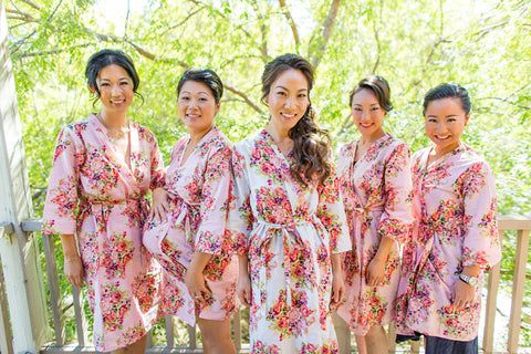 Pink Bridesmaids Robes